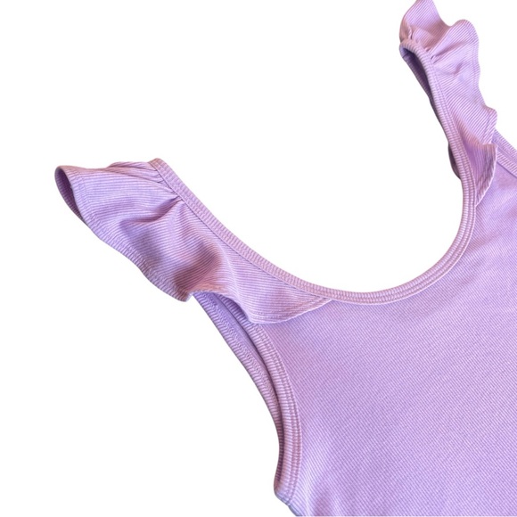 Gap Mini Rib Flutter Tank Top - Small Petite - Picture 3 of 4